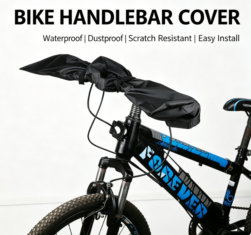 2PCS Handlebar Cover Ebike Transport Protection, (32* 6.69 in) Widen lengthen Handlebar Protective Cover Handlebar Hood for Bicycle