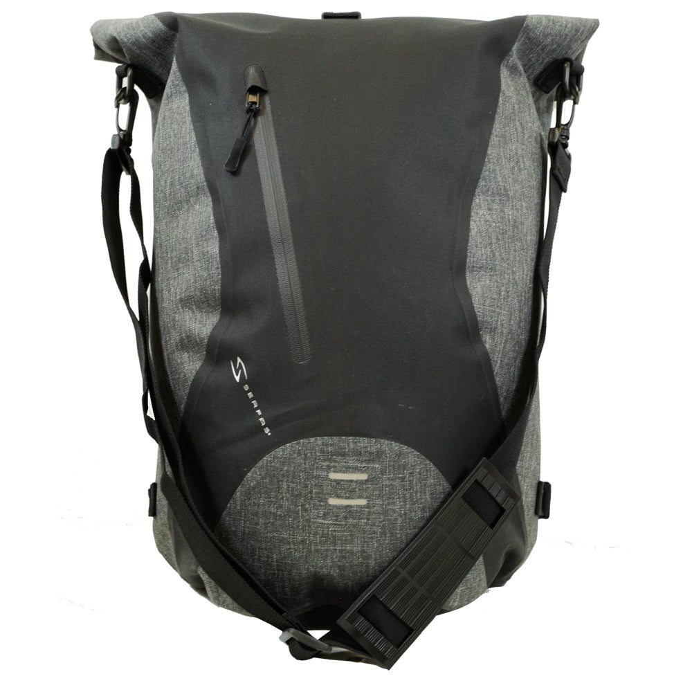 (BM-BP1BKGY) Waterproof Pannier Backpack -Black/Grey