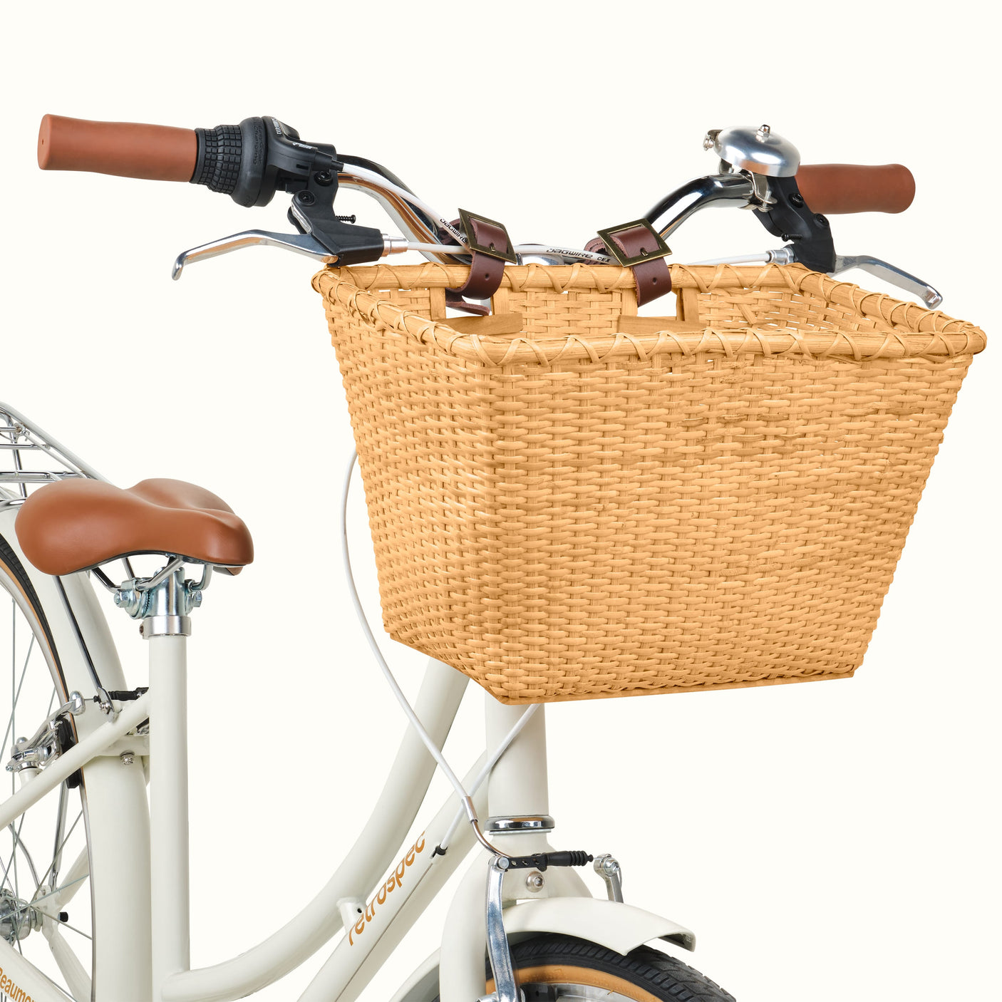 Toto Handwoven Cane Bike Basket
