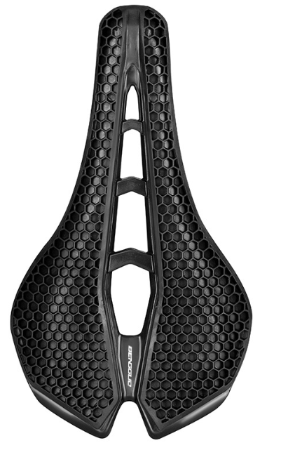 3D Honeycomb Shock Absorbing Bicycle Seat Cushion, PP Waterproof Hollow Breathable Bike Saddle, Comfortable for Road Bike Mountain Bike, Black White Pink Green