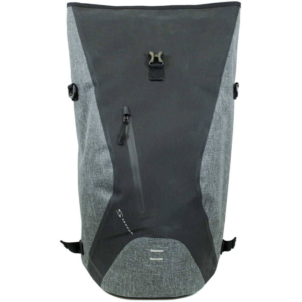 (BM-BP1BKGY) Waterproof Pannier Backpack -Black/Grey