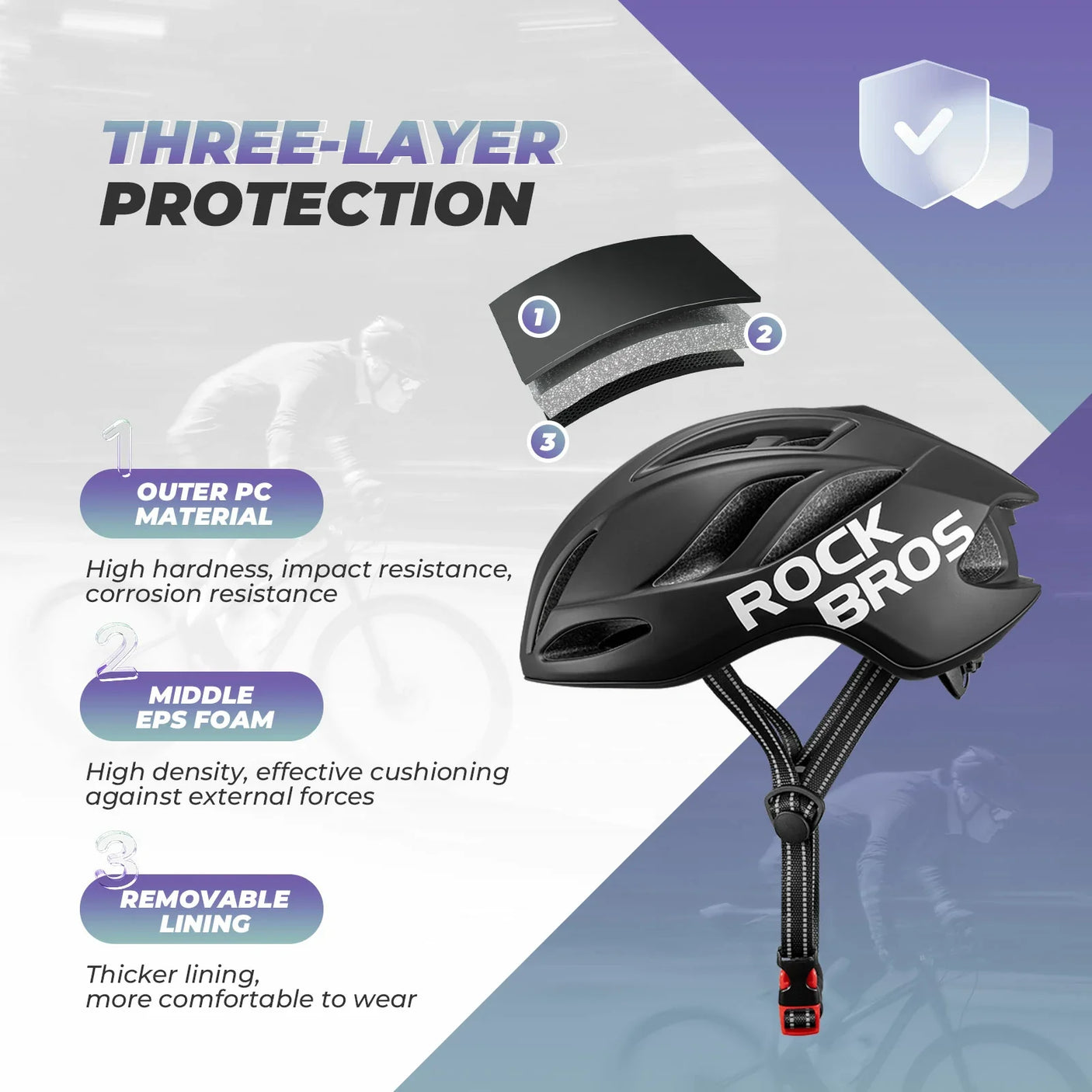 ROCKBROS Ultra-Light Bike Helmet Maximum Protection Ultimate Comfort