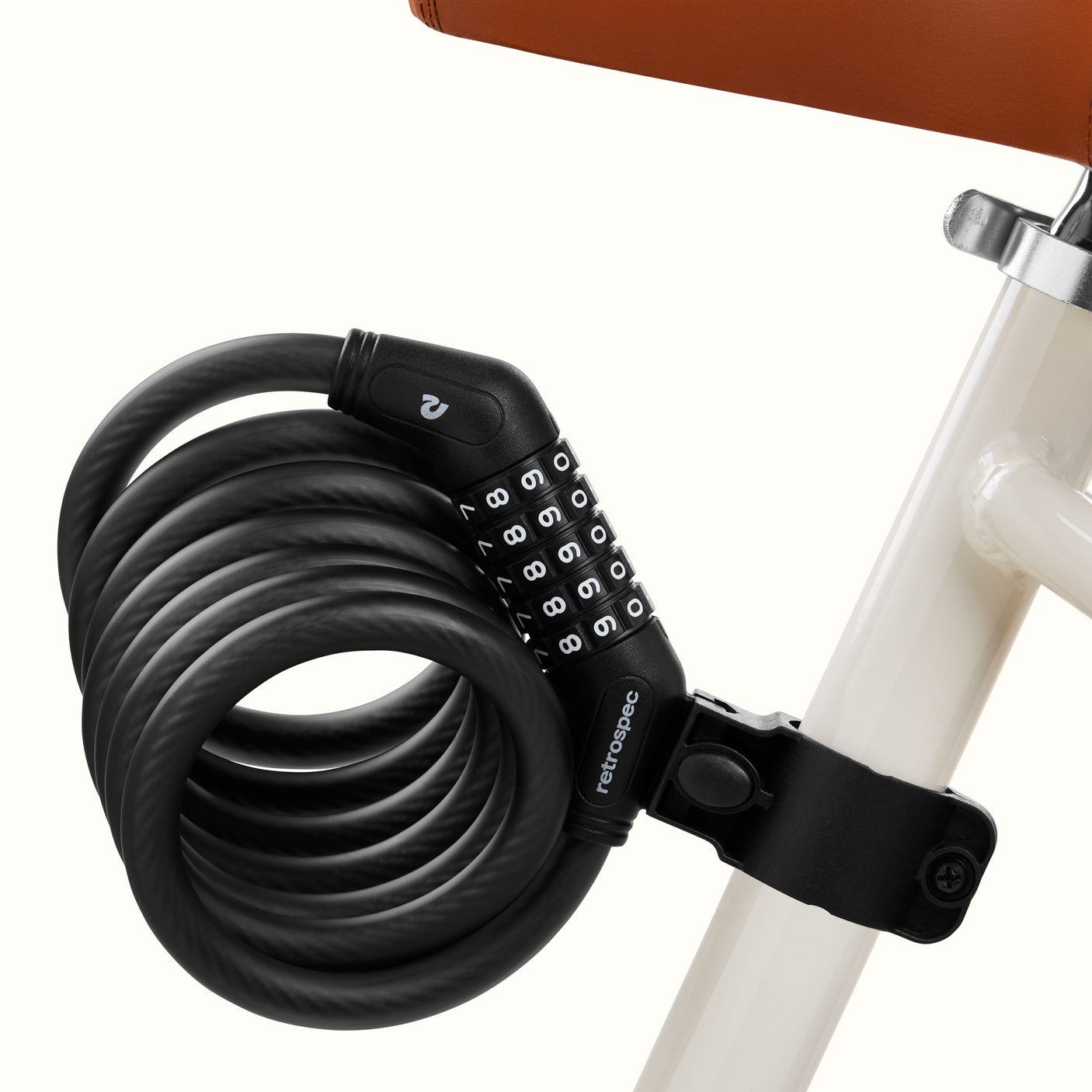 Grizzly Plus Integrated Combo Cable Bike Lock - 12mm