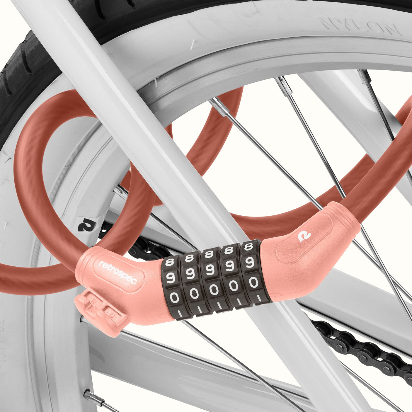 Grizzly Plus Integrated Combo Cable Bike Lock - 12mm