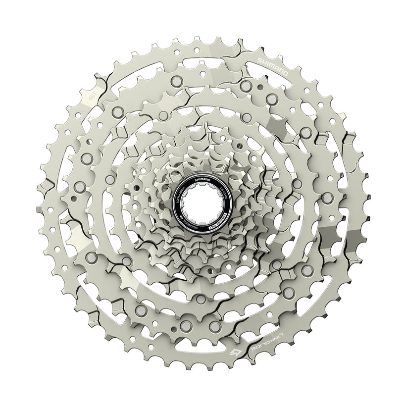 CASSETTE SPROCKET, CS-LG400-10, CUES, 10-SPEED, 11-13-15-17-20-23-28-34-41-48T, SILVER