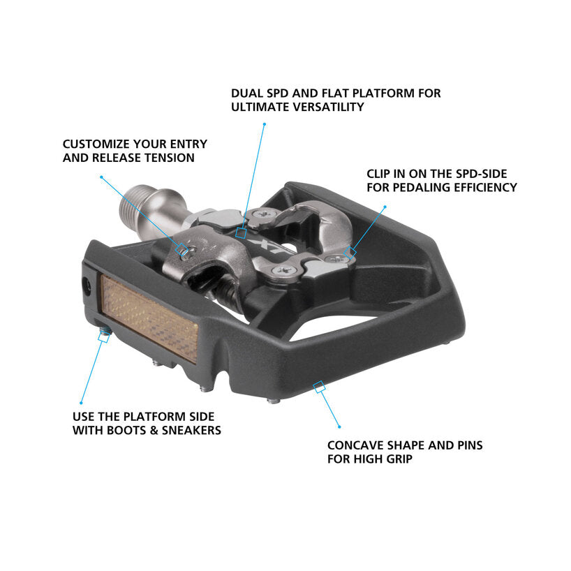 PEDAL, PD-T8000, DEORE XT, SPD PEDAL, W/ REFLECTOR, W/CLEAT (SM-SH56)