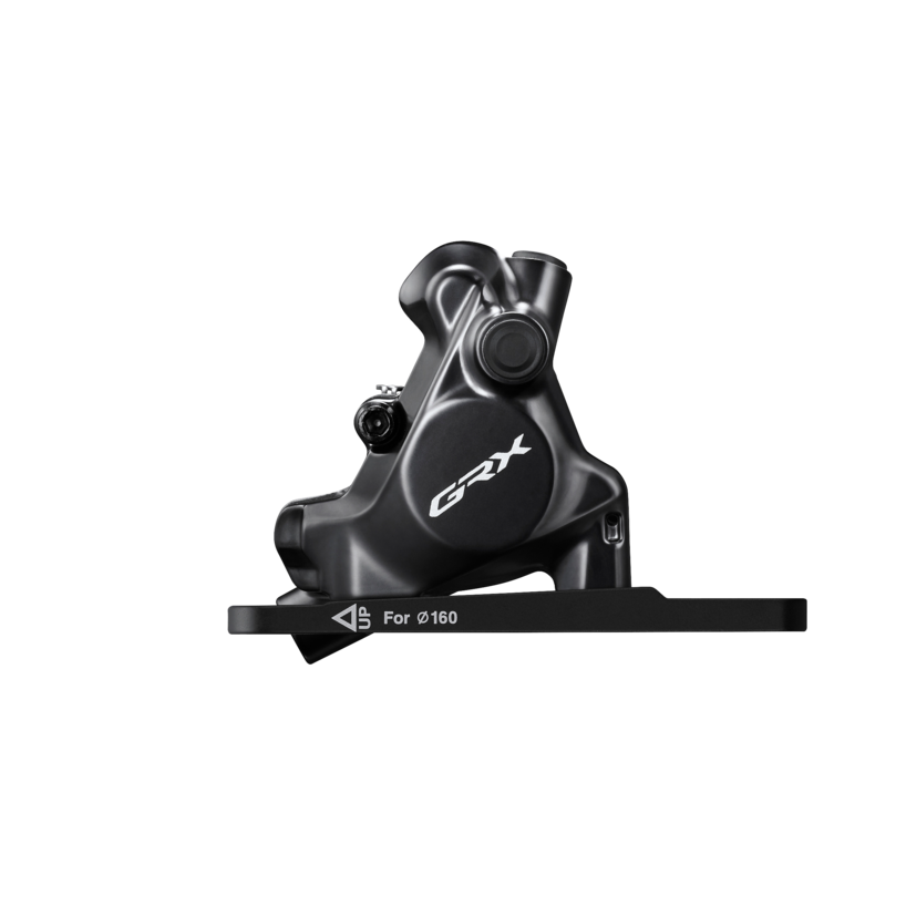 HYDRAULIC DISC BRAKE, BR-RX820, GRX, REAR, FLAT MOUNT, W/FIXING BOLT FOR MOUNT THICKNESS 25MM, W/O ADAPTER, W/L05A RESIN PAD (W/FIN)