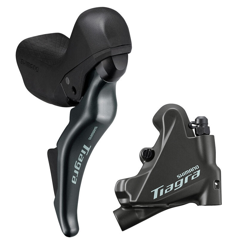 DISC BRAKE ASSEMBLED SET/J-KIT DIRECT, ST-4725(L), BR-4770(F) FOR 160MM ROTOR, RESIN(W/FIN), 1000MM HOSE(SM-BH90 BLACK)