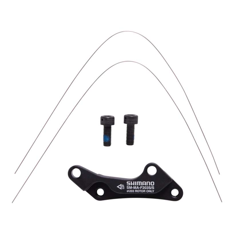 MOUNT ADAPTER FOR DISC BRAKE CALIPER, SM-MA-F203P/PM, Post Mount to Post Mount, 180mm to 203mm