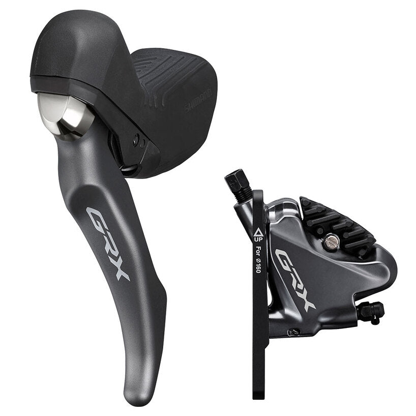 DISC BRAKE ASSEMBLED SET/J-KIT, GRX, ST-RX810-LA DROPPER LEVER (NO SHIFT), BR-RX810(F), RESIN(W/FIN), SM-BH90 BLACK