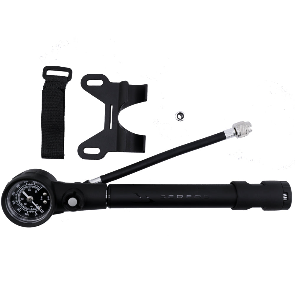 (MP-2N1HP) 2 IN 1 HIGH PRESSURE SHOCK/TIRE MINI PUMP (450PSI)