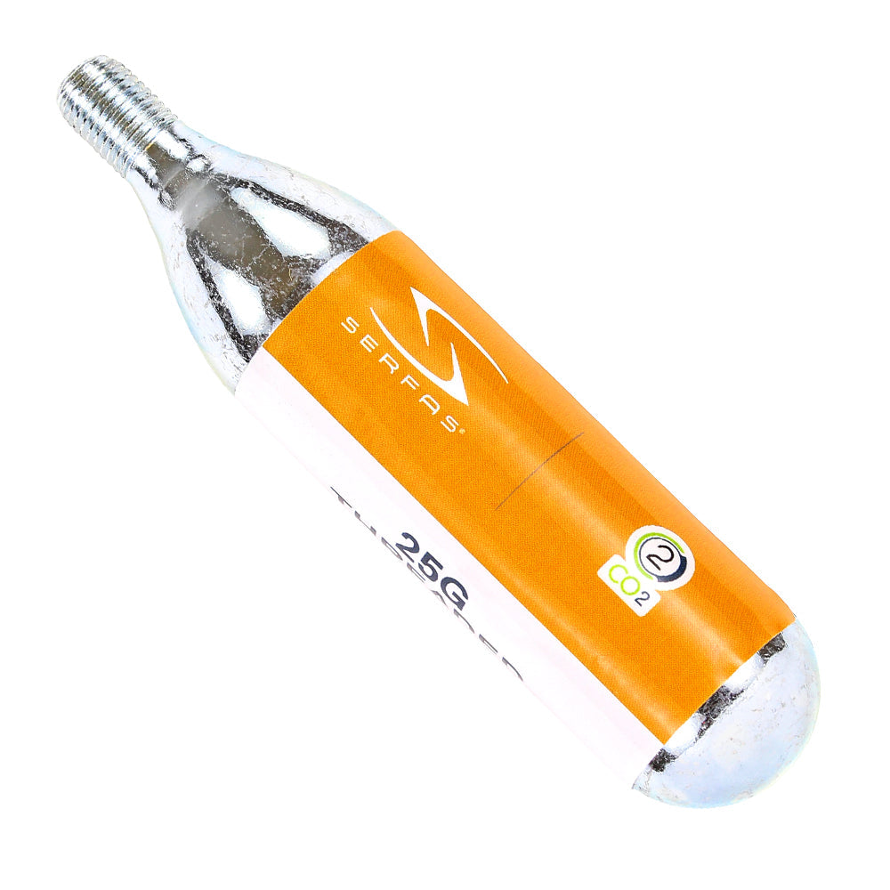 (CO2-25T20) 25 Gram CO2 Threaded Cartridge (20 Count)
