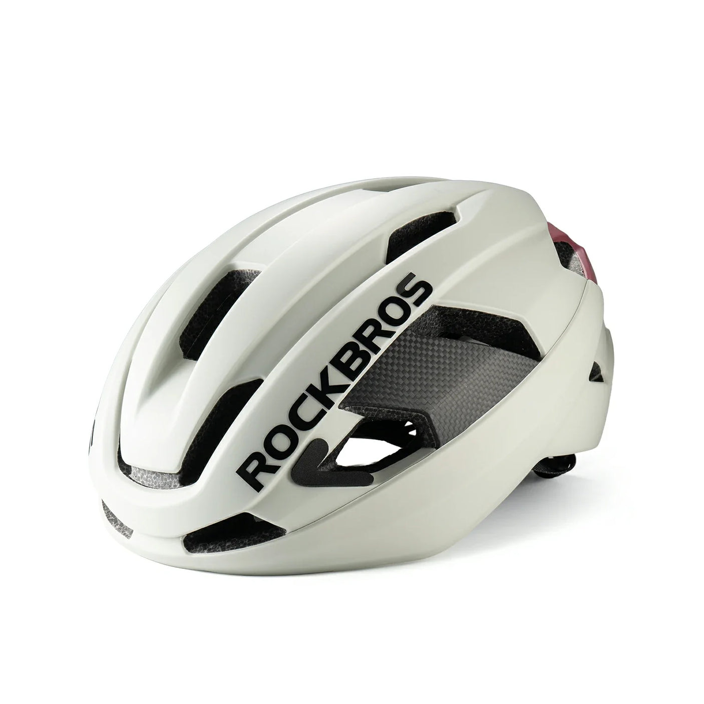 Carbon Fiber Cycling Helmet Antibacterial Lining Ventilated Adjustable Fit 3D-GRID