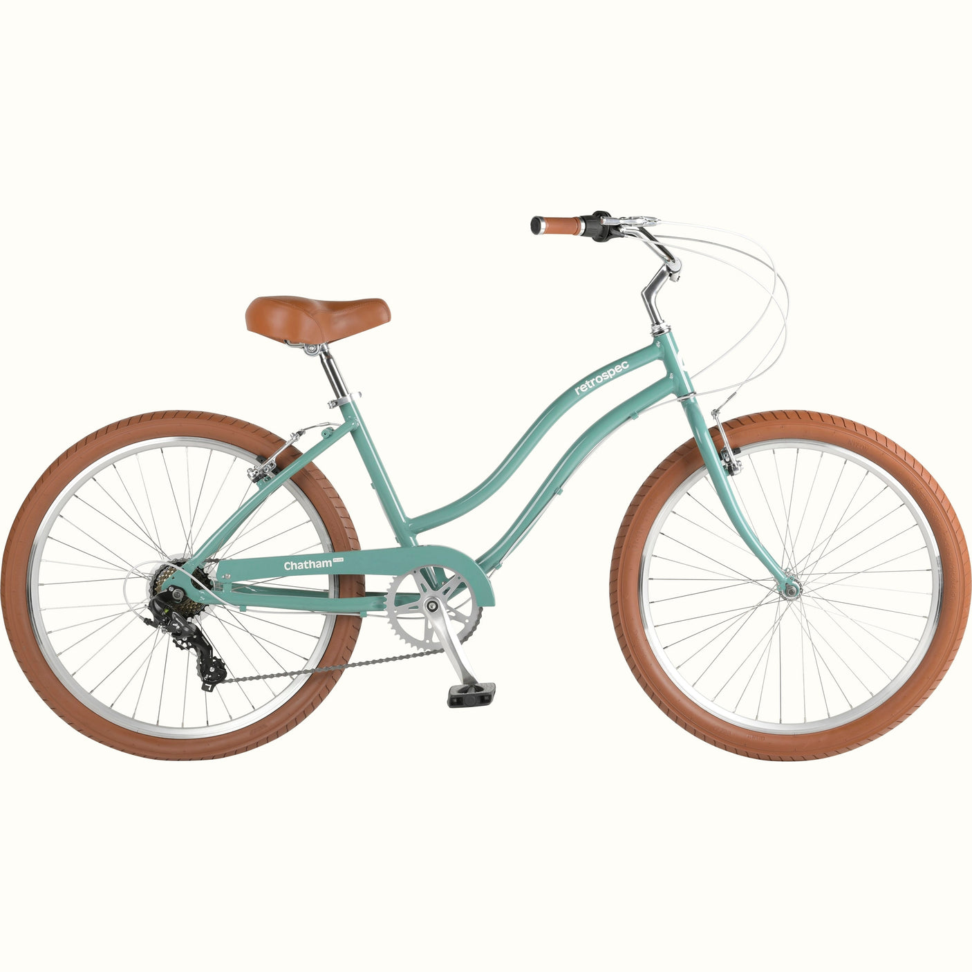 Chatham Plus Aluminum Beach Cruiser Bike - Step Through 7 Speed
