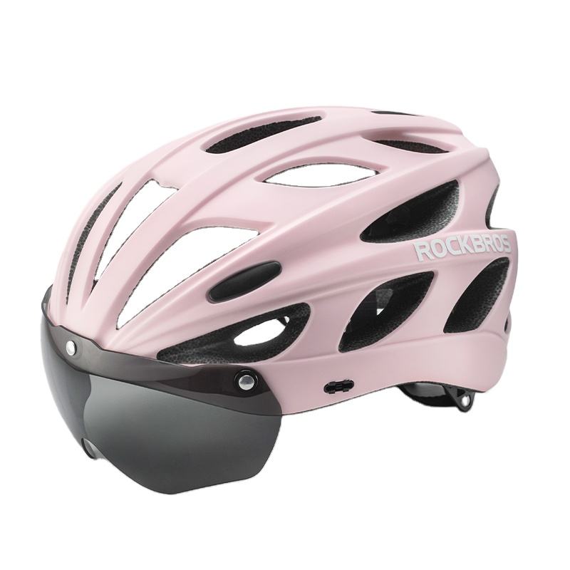 ROCKBROS Lightweight Cycling Helmet with Removable Goggles Sun Visor