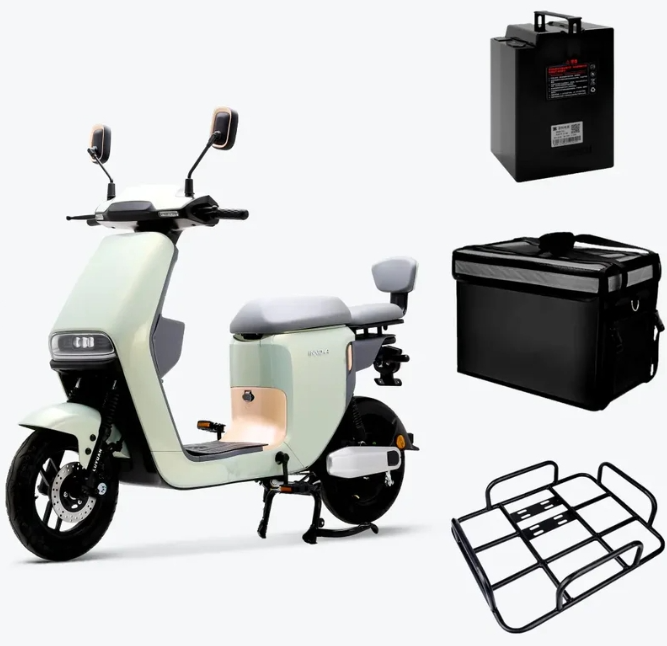 HMP Delivery Moped style Class 2 E-bike Combo