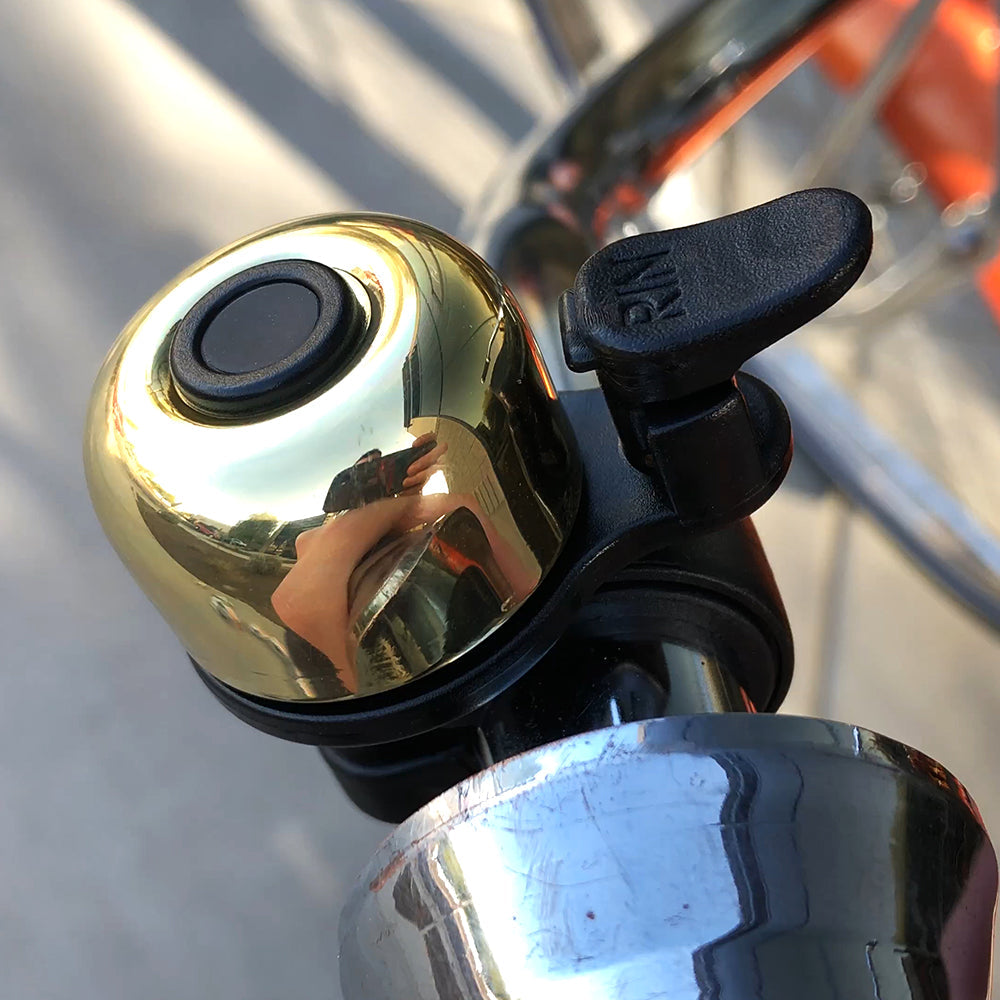 (BLB-101) Brass-Single Strike Handlebar Bell