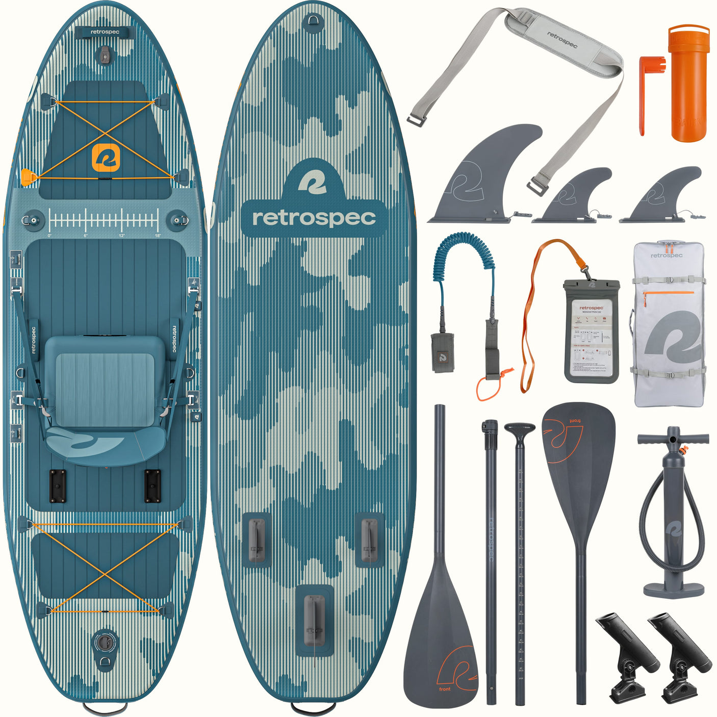 June Nano Kids Inflatable Fishing Paddle Board Kayak Hybrid 9'6"