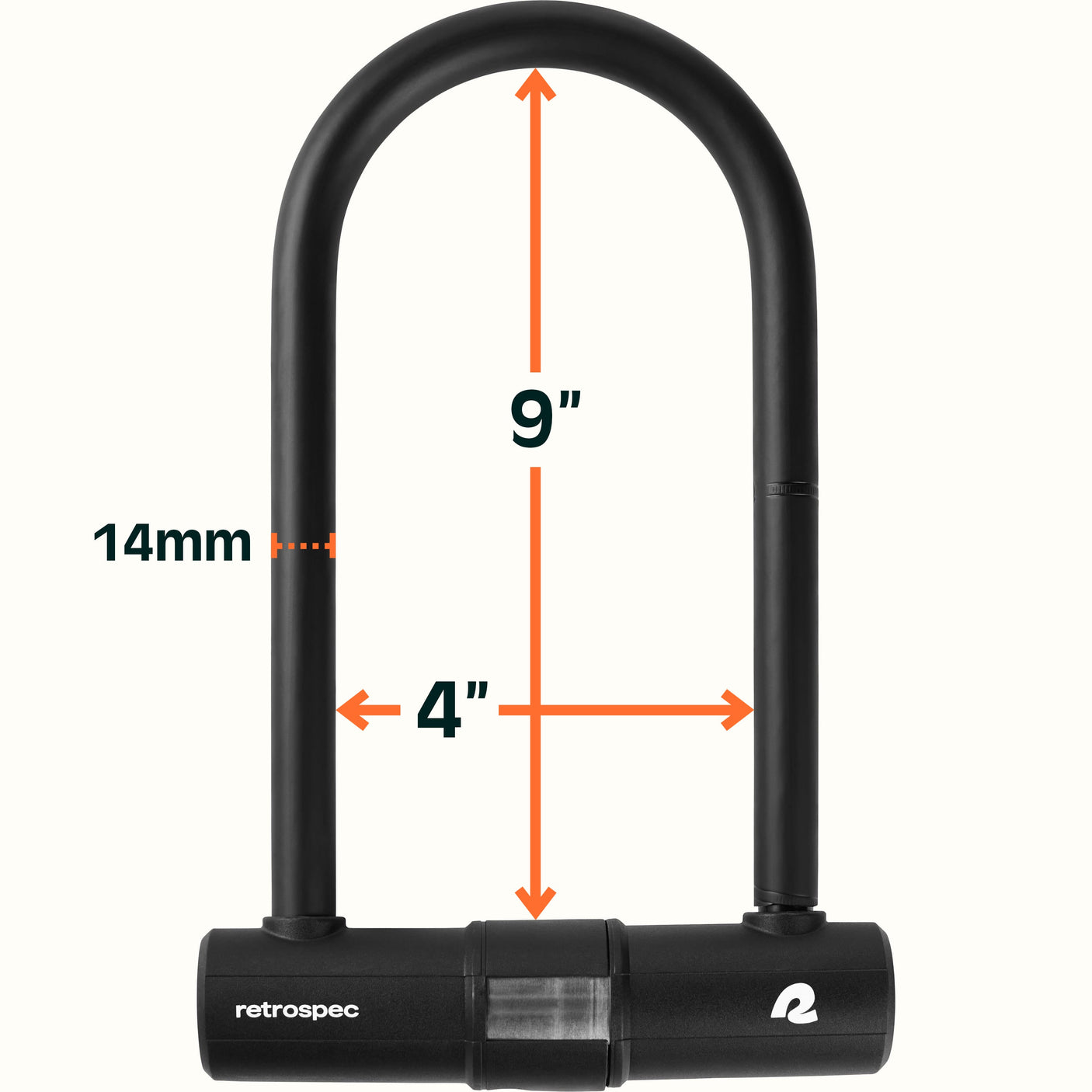Lookout U-Lock Bike Lock - 14mm