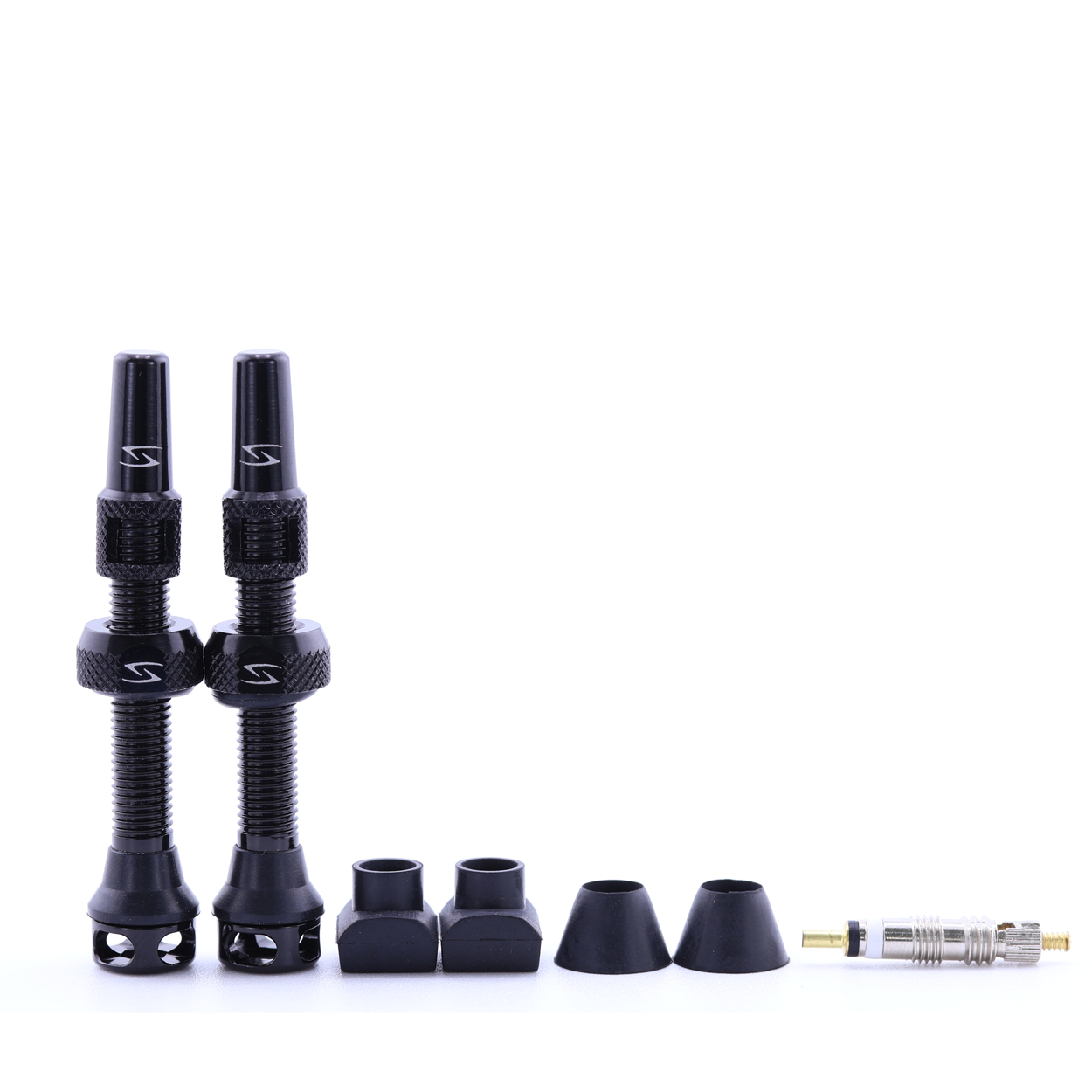 (PV-44/60) High-Flow Tubeless Presta Valve Set - 44mm - 60mm