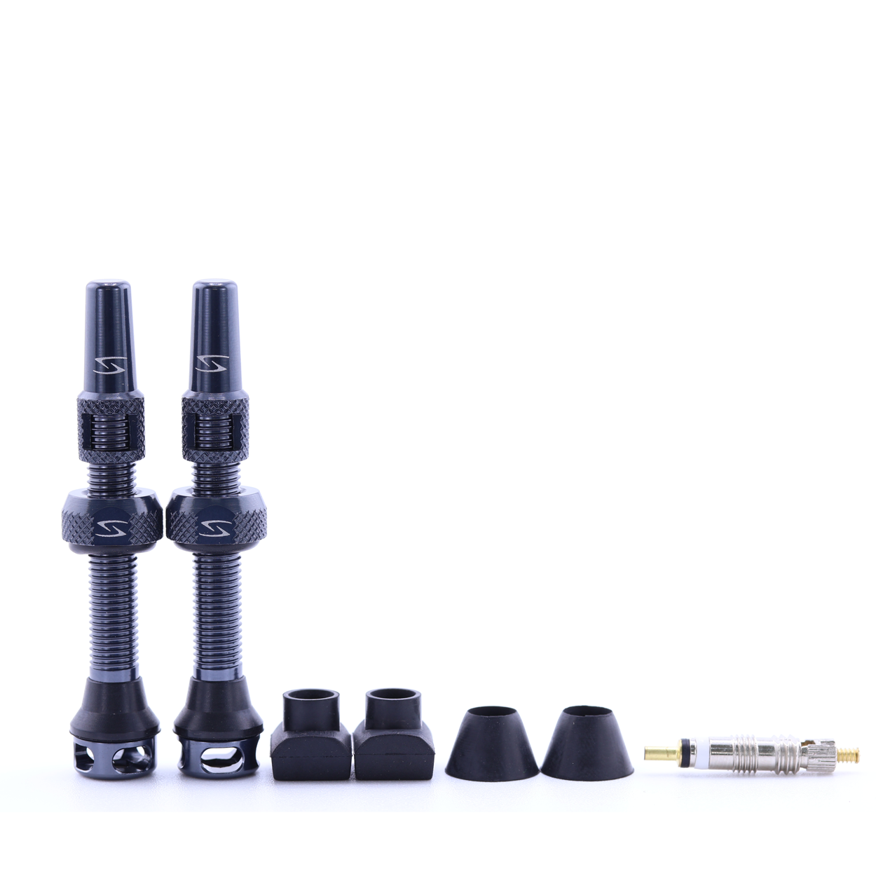 (PV-44/60) High-Flow Tubeless Presta Valve Set - 44mm - 60mm