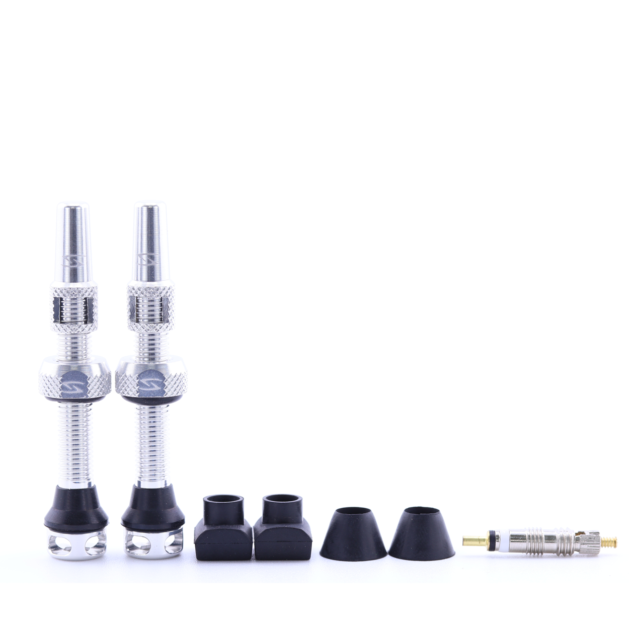 (PV-44/60) High-Flow Tubeless Presta Valve Set - 44mm - 60mm