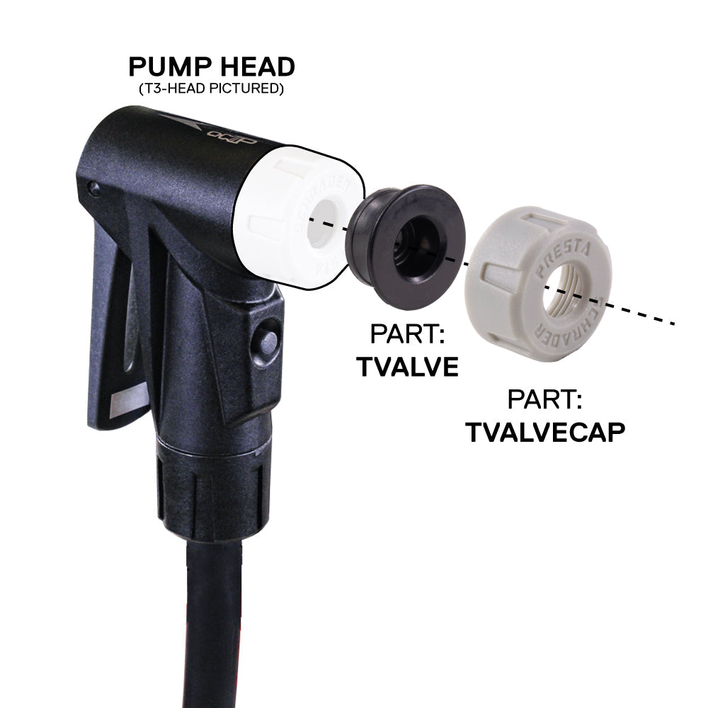 (TVALVE-CAP) Air Force Floor Pump Valve Cap