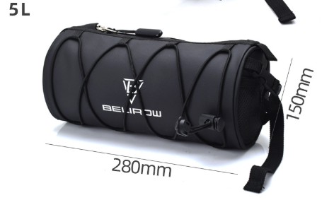 Bike Handlebar Bag Lightweight 4 Mounting Ways on Frame/Seat | Side Mesh,3-Point Install,for Road & MTB,Shoulder Strap