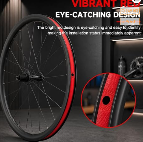Bicycle Rim Liner Rim Tape Bike Rim Strip, High Pressure & Puncture Resistant Tire Liner for Inner Tube Protection, Fits Mountain & Road Bikes, PVC Rim Protector
