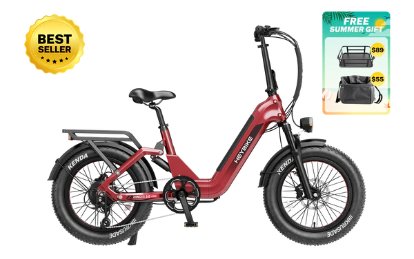 Heybike Ranger 3.0 Pro The Flagship Comfort Folding 20"x4" Fat-tire Ebike