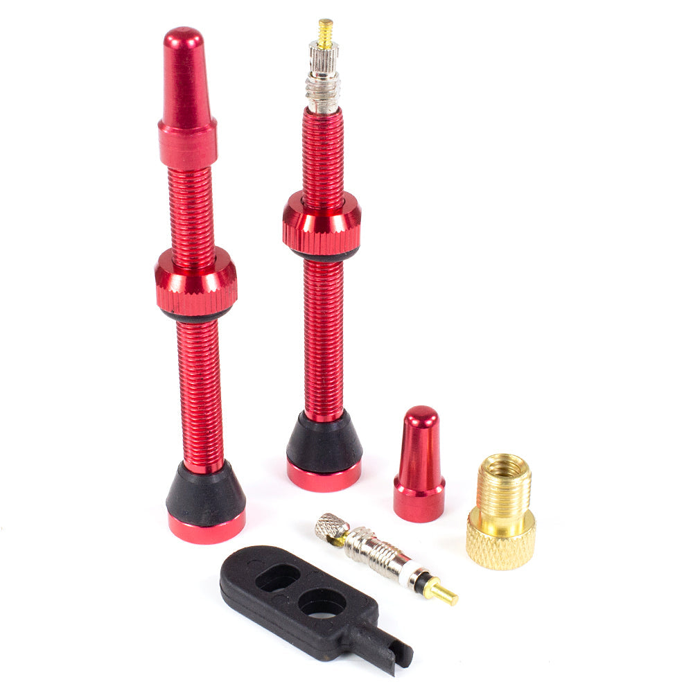 (SEAL-VALVE) 2 Tubeless Presta Valves (32mm, 44mm, 60mm) Colors Available