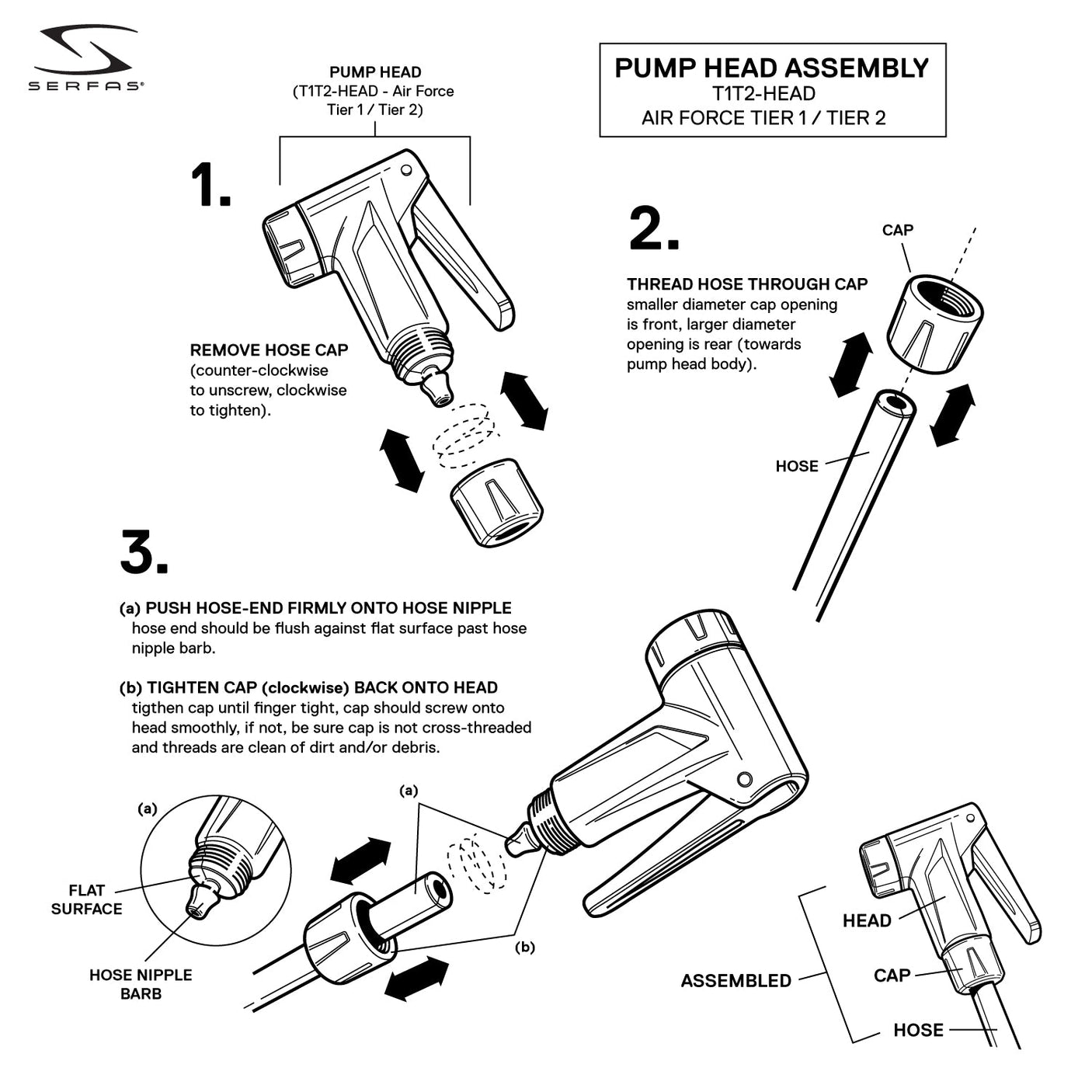 (T1T2-HEAD) Air Force Tier 1 / Tier 2 Pump Head
