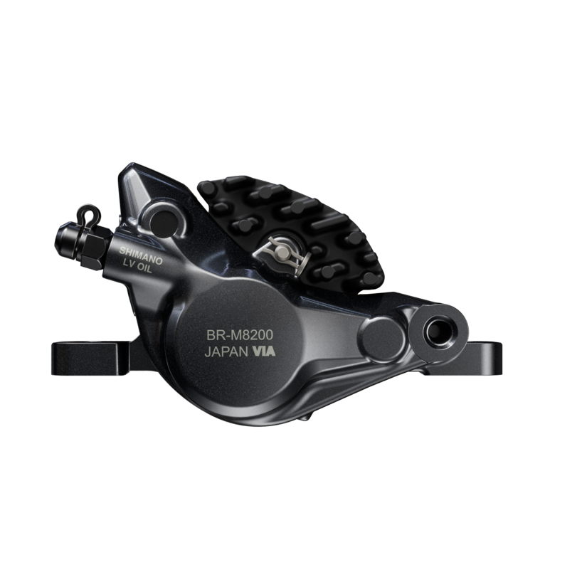 HYDRAULIC DISC BRAKE, BR-M8200, XT, FRONT OR REAR, W/O ADAPTER, W/J04C-MF METAL PAD (W/FIN)