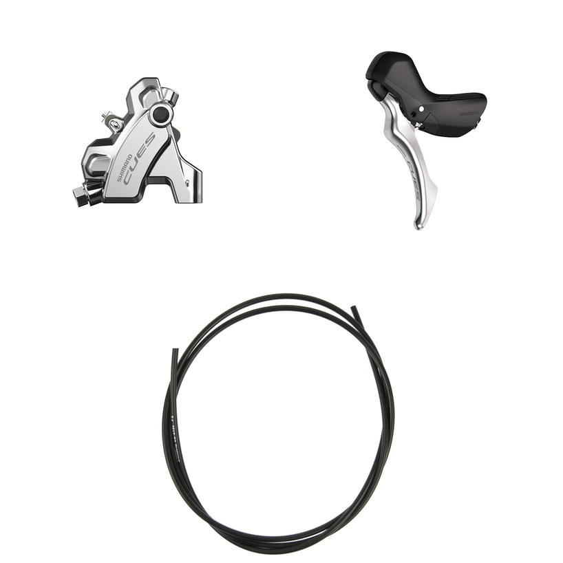 DISC BRAKE ASSEMBLED SET/J-kit DIRECT, CUES, ST-U6030 (R), BR-U6030 (R), FOR 25MM MNT RESIN (W/O FIN), INNER 2200MM, SM-BH59 1700MM, SILVER, OT-SP41 600/300MM
