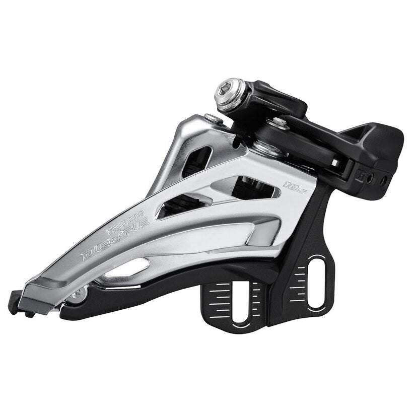 FRONT DERAILLEUR, FD-M4100-D, DEORE, FOR 2X10, SIDE SWING, FRONT-PULL, DIRECT MOUNT, CS-ANGLE: 64-69, FOR TOP GEAR: 38T, CL: 48.8/51.8MM