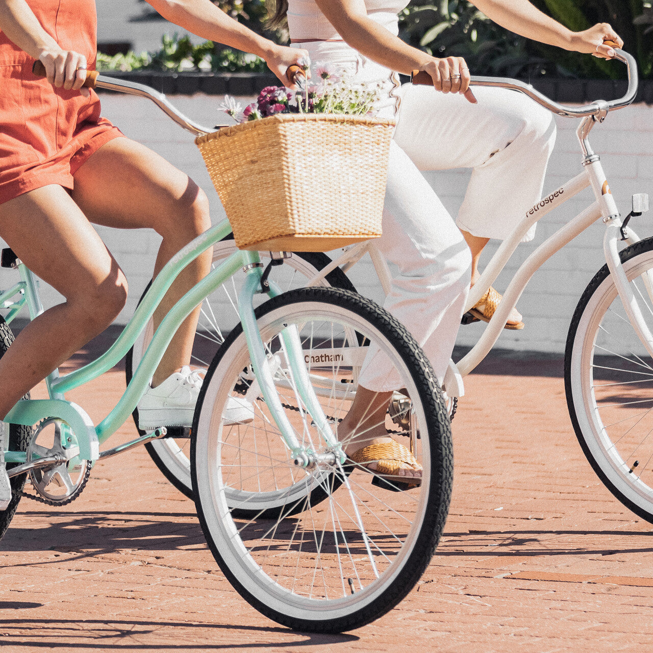 Toto Handwoven Cane Bike Basket
