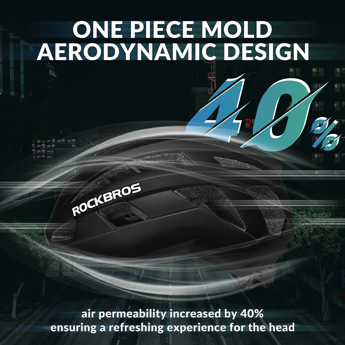 ROCKBROS LK-11 Cycling Helmet Integrated Adjustable Shockproof MTB Road Unisex