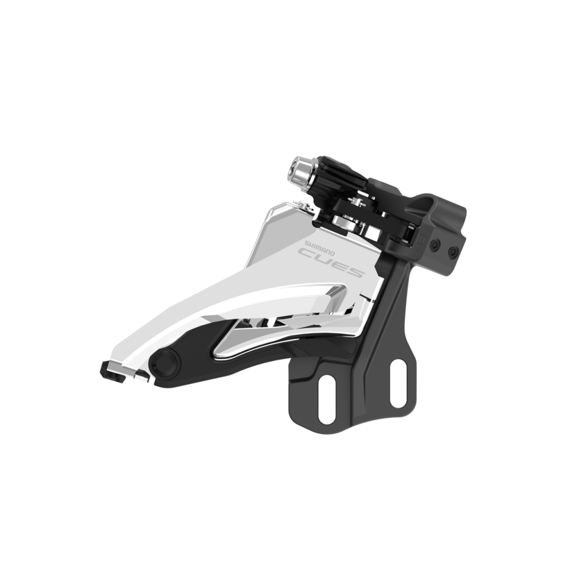 FRONT DERAILLEUR, FD-U6000-E, CUES, FOR 2X10/11, SIDE SWING, FRONT-PULL, E-TYPE (W/O BB PLATE), CS-ANGLE: 64-69, FOR TOP GEAR: 36T/40T, CL: 48.8/51.8MM