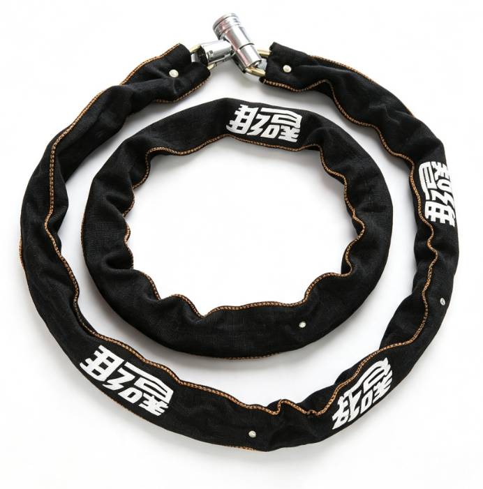 Motorcycle Chain Lock  Security Bike Lock with Non Woven Cloth Cover Galvanized Coating for Mobility Scooter and Bike