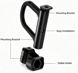 Heavy Duty Anti-Theft U Lock for Bicycle E-Bike Scooter, Hardened Steel Shackle with Silicone Cover, Comes with Keys, Mount Bracket & Security Cable