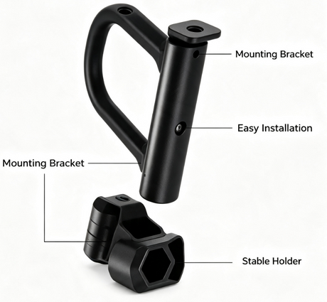 Heavy Duty Anti-Theft U Lock for Bicycle E-Bike Scooter, Hardened Steel Shackle with Silicone Cover, Comes with Keys, Mount Bracket & Security Cable