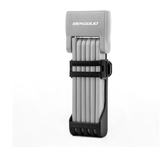Alloy Steel Folding Bike Lock with Keys & Mount Bracket for Scooter Motorcycle