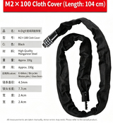 Bike Lock, Heavy Duty Anti Theft 4-Digit Combo Chain Lock | Resettable Combination Bicycle Lock, Keyless and Long Security Chain Lock for E-bike, Scooter, Bike Rack, Commuting & Outdoor
