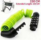 4 Digit Combination Helmet Cable Lock, Anti-Cut Steel Lightweight Lock for Motorcycle Helmet, Bike Wheel, Stroller & Luggage