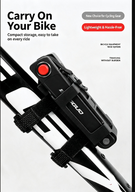 Folding Bike Lock with Mount Bracket Kit, 4-Digit Combination for Bicycles, E-Bikes, Heavy Duty Anti-Theft, Anti-Cut, Anti-Pry Bicycle Lock
