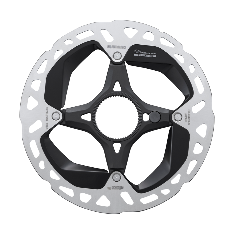 ROTOR FOR DISC BRAKE, RT-EM910, S 160MM, W/LOCK RING