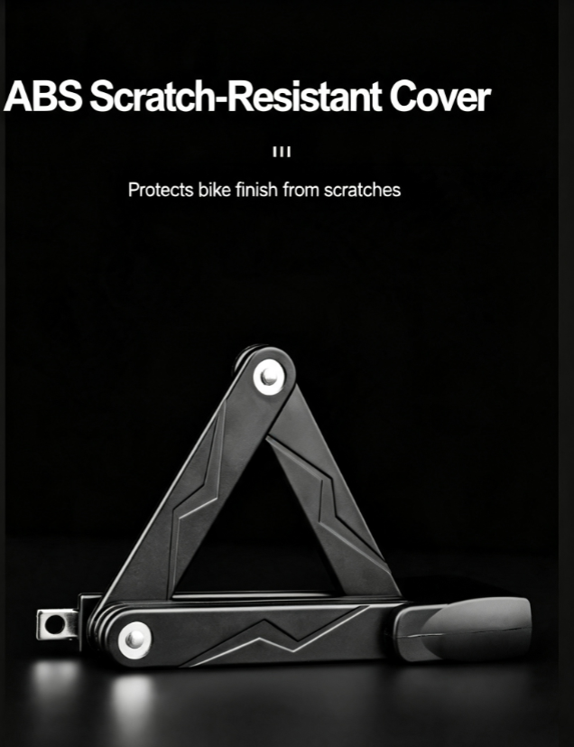 Alloy Steel Folding Bike Lock with Keys & Mount Bracket for Scooter Motorcycle
