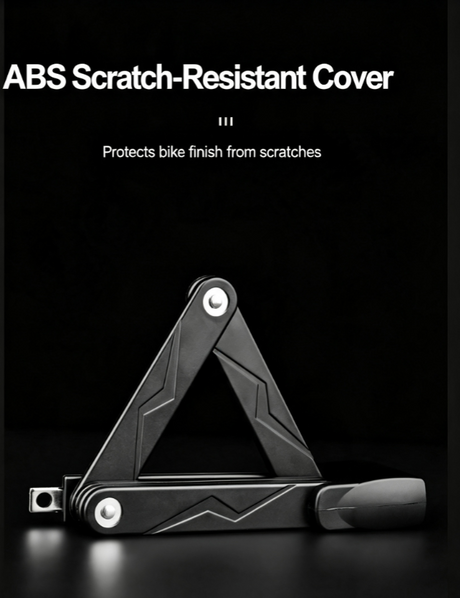Alloy Steel Folding Bike Lock with Keys & Mount Bracket for Scooter Motorcycle