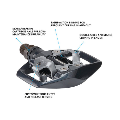 PEDAL, PD-ED500, SPD PEDAL, W/CLEAT (SM-SH56)