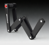 Folding Bike Lock with Mount Bracket Kit, 4-Digit Combination for Bicycles, E-Bikes, Heavy Duty Anti-Theft, Anti-Cut, Anti-Pry Bicycle Lock